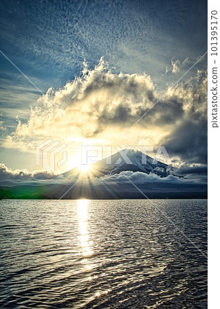 Mount Fuji from Yamanakako 101395170