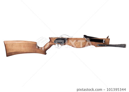 vintage modern crossbow isolated on white vintage modern crossbow isolated on white 101395344