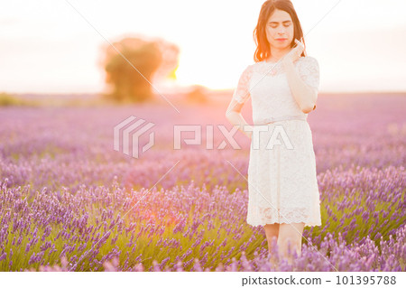 transgender woman enjoy the lavender camps from Brihuega Guadalajara. lifestuyle transgender woman enjoy the lavender camps from Brihuega Guadalajara. lifestuyle 101395788