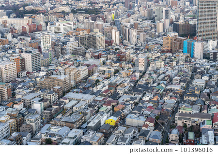 [東京] 從惠比壽看到的東京市中心的城市景觀 101396016