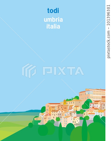 Todi todi Umbria Umbria Italy Italia Small city on the hill 101396381