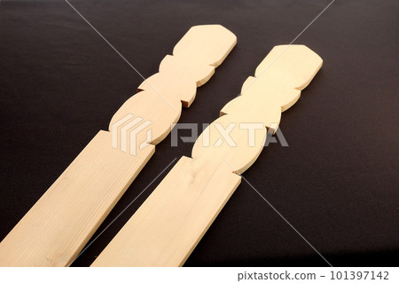 Sotoba made at the time of the first Bon festival Image of expenses required for the first Bon funeral ceremony 3 101397142