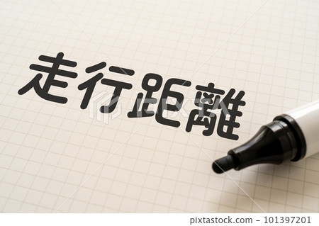 用里程寫的筆記和標記 用里程寫的筆記和標記 101397201