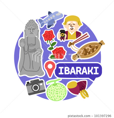 Ibaraki icon No line Circle 101397296