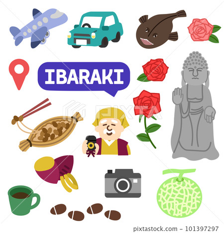 Ibaraki icon no line 101397297