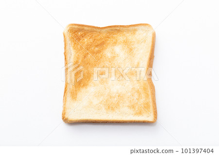 Bread placed on a white background Bread placed on a white background 101397404