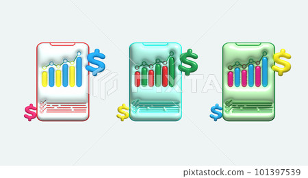 illustration 3D , planning, graphing, charting and setting business goals to be achieved. illustration 3D , planning, graphing, charting and setting business goals to be achieved. 101397539