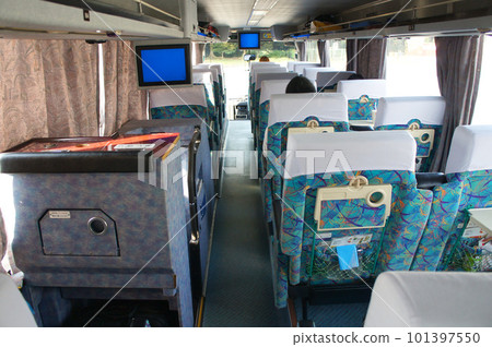 Nishitetsu Highway Bus "Sakurajima-go" (daytime bus between Hakata and Kagoshima), seat in the 3rd row seat_3 Nishitetsu Highway Bus "Sakurajima-go" (daytime bus between Hakata and Kagoshima), seat in the 3rd row seat_3 101397550