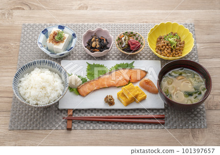 Delicious-looking Japanese-style breakfast A healthy breakfast 101397657