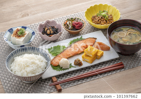 Delicious-looking Japanese-style breakfast A healthy breakfast 101397662