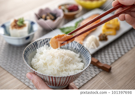 美味的日式早餐 健康的早餐 101397698