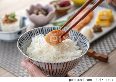 美味的日式早餐 健康的早餐 101397705