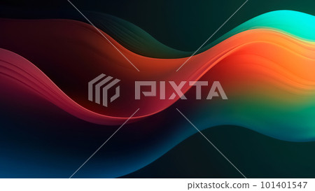 3D Modern Abstract Background with Gradient Waves 3D Modern Abstract Background with Gradient Waves 101401547