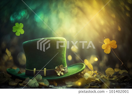 Happy Saint Patricks Day greeting card. Neural network AI generated art Happy Saint Patricks Day greeting card. Neural network AI generated art 101402001