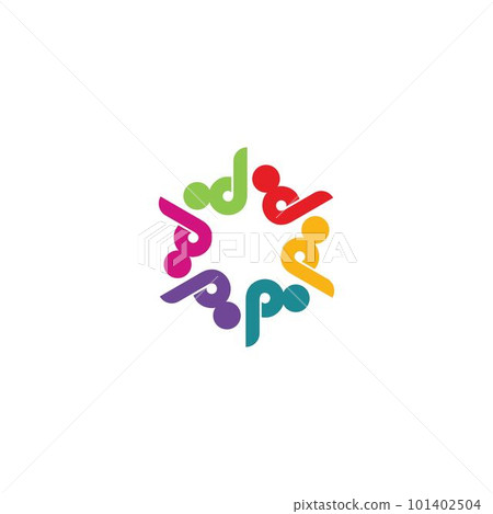 Teamwork vector icon 101402504