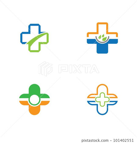 Medical cross vector icon Medical cross vector icon 101402551