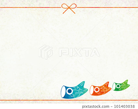 用可愛的鯉魚旗相框慶祝吧 101403038