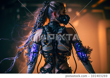 Cyberpunk gothic fashion AI by exokinetic on DeviantArt