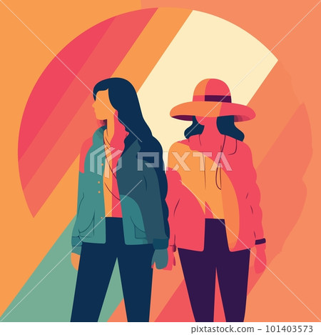 lgbt pride day and month lesbian women couple 101403573