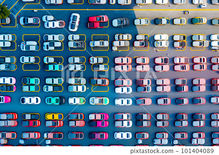 parks filled with cars, top view. Neural network AI generated art parks filled with cars, top view. Neural network AI generated art 101404089