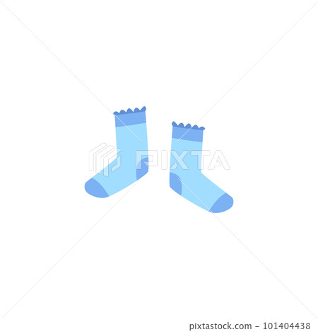 Child's Socks Isolated On White Background Stock Photo, Picture