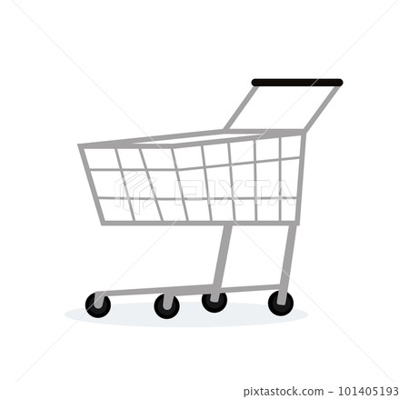 Shopping cart isolated vector illustration Shopping cart isolated vector illustration 101405193