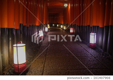 Fushimi Inari Taisha light up Fushimi Inari Taisha light up 101407908