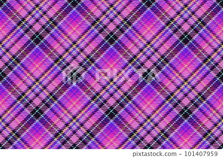 Seamless pattern of scottish tartan plaid. Repeatable background with check fabric texture. Vector backdrop striped textile print. 101407959