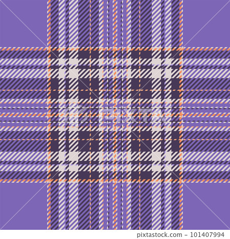 Plaid check pattern. Seamless fabric texture. Tartan textile print. 101407994