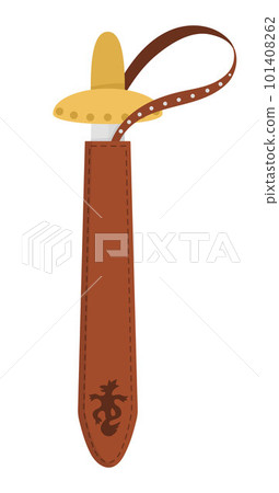 Vector knight sword icon. Fairy tale armor. Fairytale soldier sword. Cartoon medieval weapon illustration. Vector knight sword icon. Fairy tale armor. Fairytale soldier sword. Cartoon medieval weapon illustration. 101408262