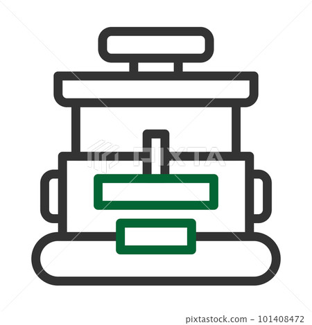 military icon duocolor grey green style illustration vector army element and symbol perfect. 101408472