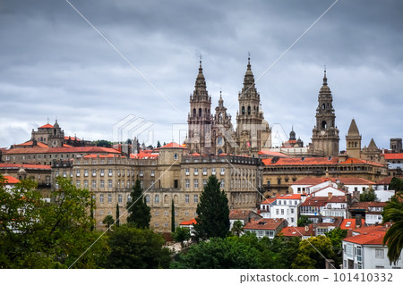 Alameda park and city view, Santiago de Compostela, Galicia, Spain Alameda park and city view, Santiago de Compostela, Galicia, Spain 101410332