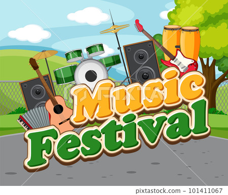 Music festival text banner design Music festival text banner design 101411067