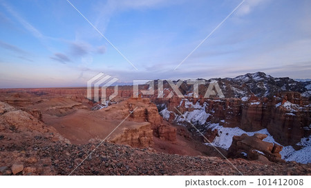 Grand Canyon Charyn. Orange cliffs and rocks 101412008