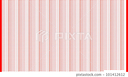 System error. Program virus. Software problem. Red color glitch failure information message text encryption on white abstract illustration background. System error. Program virus. Software problem. Red color glitch failure information message text encryption on white abstract illustration background. 101412612