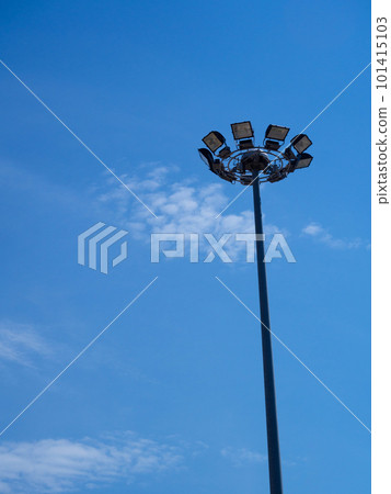 Sport lights with sky background. 101415103