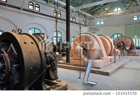 Besshi Copper Mine Industrial Heritage "Former Hadeba Hydroelectric Power Station" Turbine Room Besshi Copper Mine Industrial Heritage "Former Hadeba Hydroelectric Power Station" Turbine Room 101415570