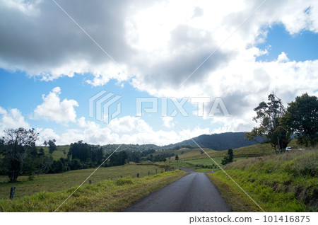 Driving scenery in the Atherton Tablelands Driving scenery in the Atherton Tablelands 101416875