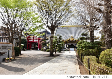 佐野市的街景，佐野藥代大師的院落 101417110