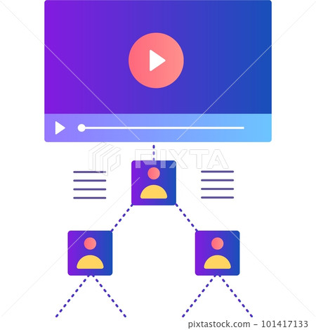 Viral marketing strategy icon web campaign vector Viral marketing strategy icon web campaign vector 101417133
