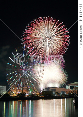 煙花和摩天輪（愛知縣名古屋市名古屋聖誕港） 101417211