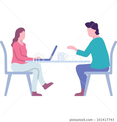 Office work icon vector business team at workplace Office work icon vector business team at workplace 101417743