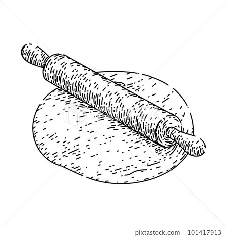 dough flour sketch hand drawn vector dough flour sketch hand drawn vector 101417913