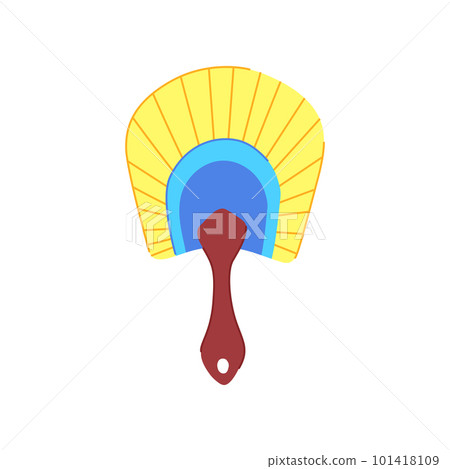 japan hand fan cartoon vector illustration japan hand fan cartoon vector illustration 101418109