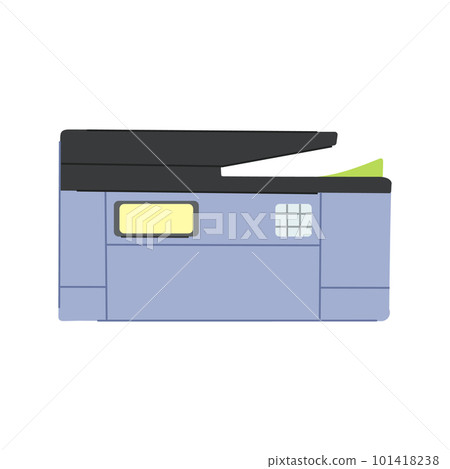 copier printer paper cartoon vector illustration 101418238