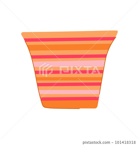 plant flower pot cartoon vector illustration 101418318