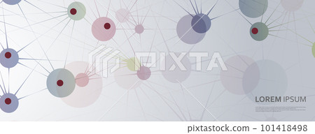 Vector banner design Connecting dots and lines. Abstract network illustration. Geometric connected background Vector banner design Connecting dots and lines. Abstract network illustration. Geometric connected background 101418498