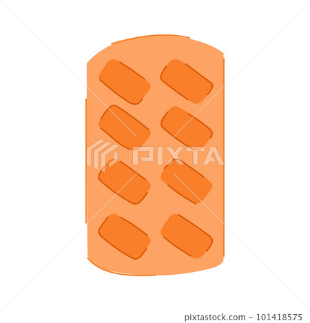 frozen ice cube tray cartoon vector illustration frozen ice cube tray cartoon vector illustration 101418575