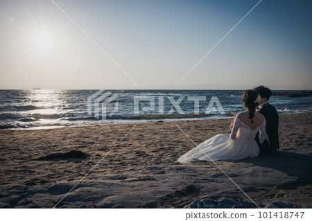 wedding photo by the sea wedding photo by the sea 101418747