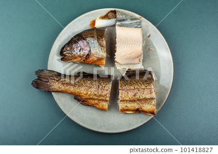 Salmon hot smoked Salmon hot smoked 101418827